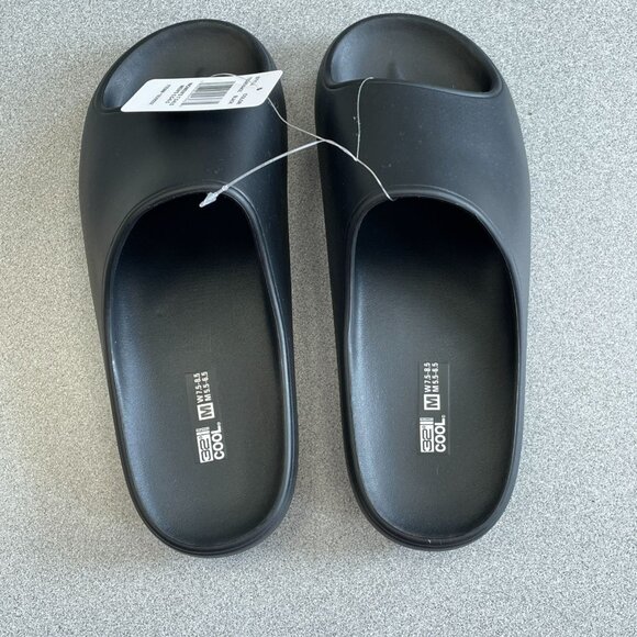 NEW 32 Degrees Cool Unisex Cushion Slide Sandals Women's M 7.5-8.5 Black - Picture 1 of 7